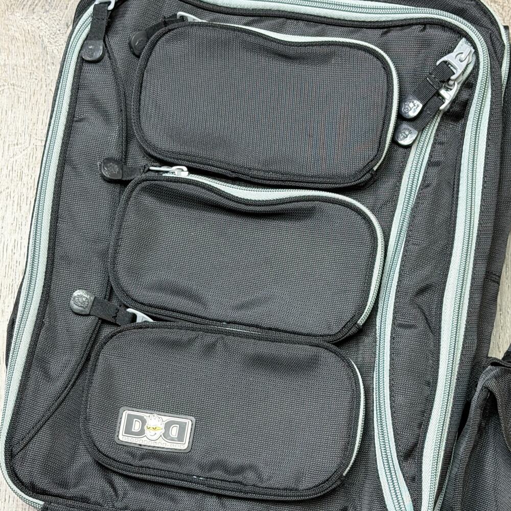 Diaper Dude Black Backpack Diaper Bag Messenger‎ Changing Pad Multi Pocket
